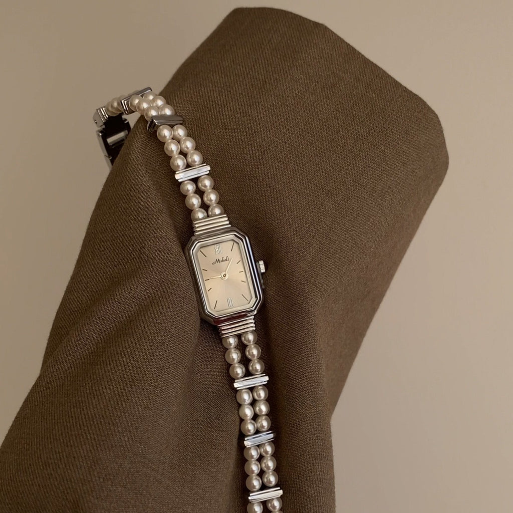 Gentle elegance classy pearl watch luxury lady elegant women's watch hot sale