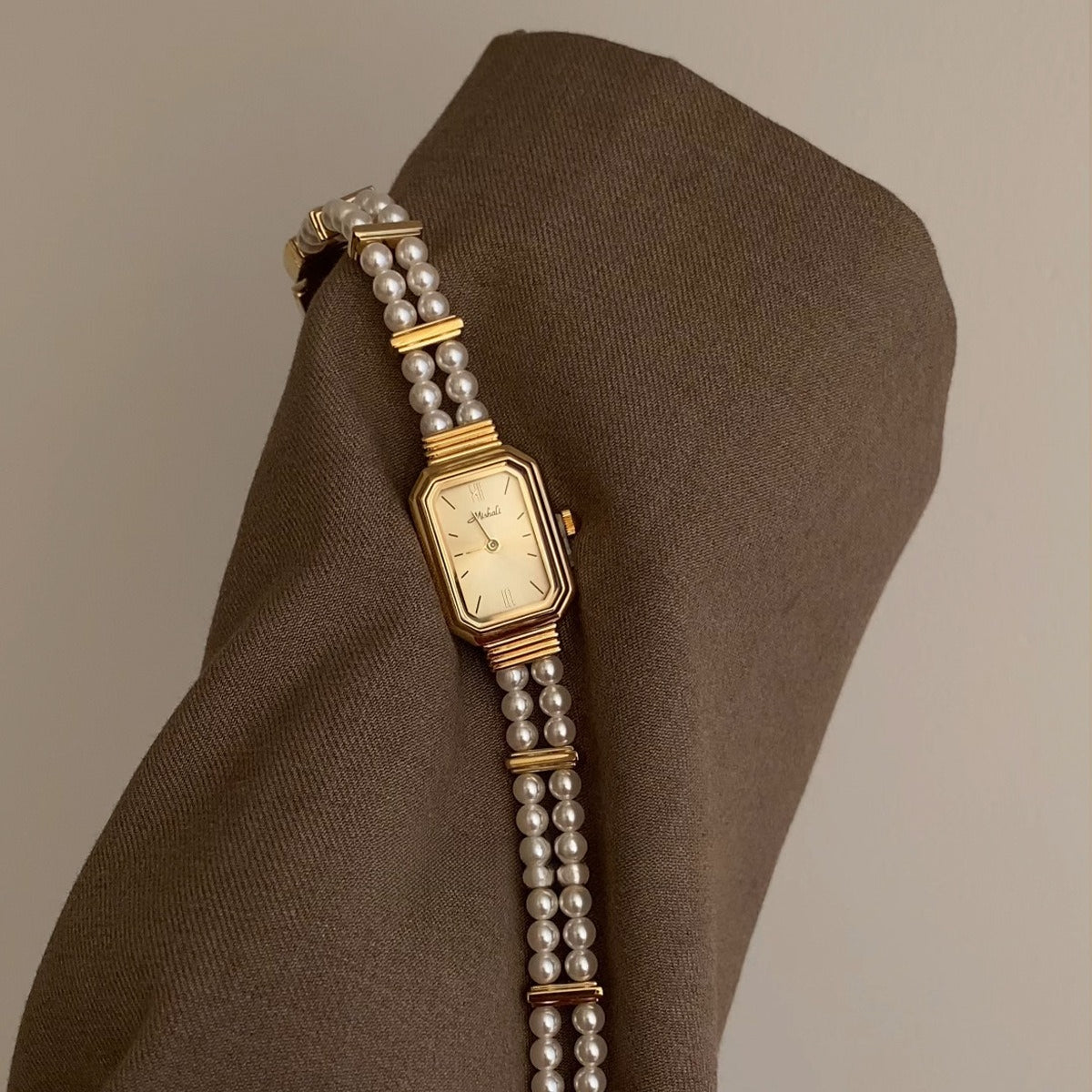 Gentle elegance classy pearl watch luxury lady elegant women's watch hot sale