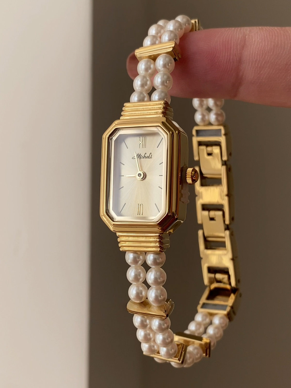 Gentle elegance classy pearl watch luxury lady elegant women's watch hot sale