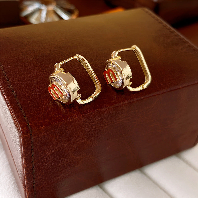 Real gold electroplated silver needle pearl flower earrings fashionelegant earrings accessible luxuryclassy earrings