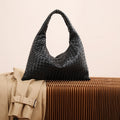 Woven bag large capacity work clothing dumpling bag women's fashioncasual tote bag women 2026