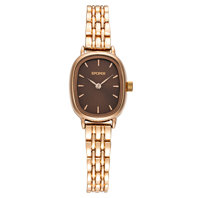 Women's watch: lightweight luxury, high-style design, stainless steel band, ladies' wristwatch, waterproof, retro chic