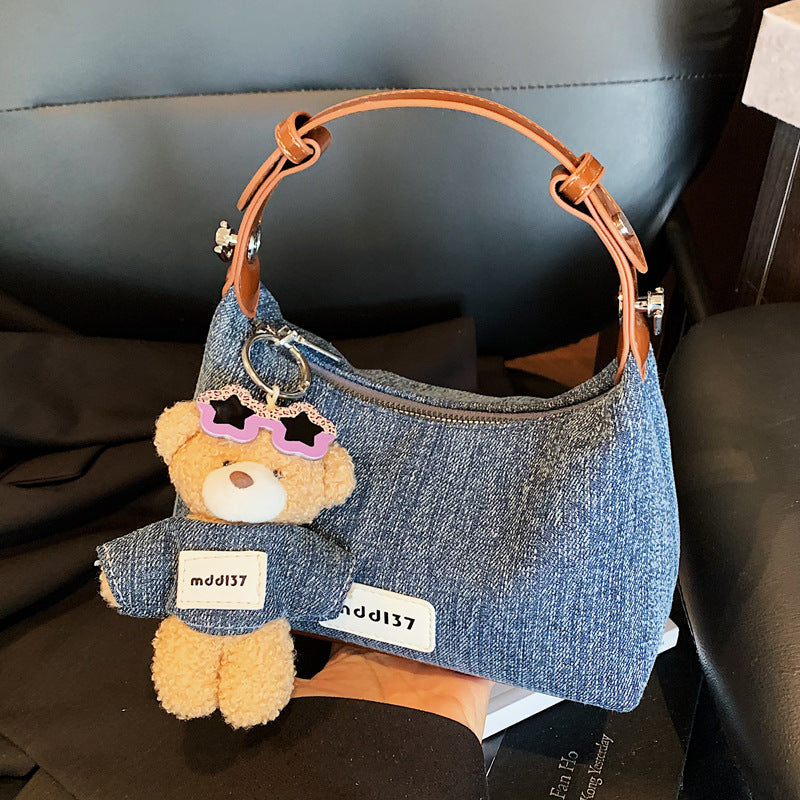 Exquisite and trendy denim bag for women - 2026 new fashionable versatile crossbody bag, perfect for everyday use