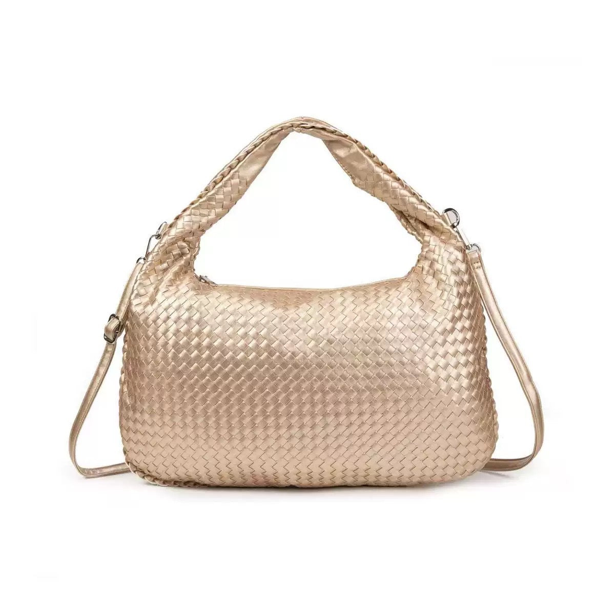Woven knotted croissant bag 2026 new premium underarm bag soft leather commuter tote for women