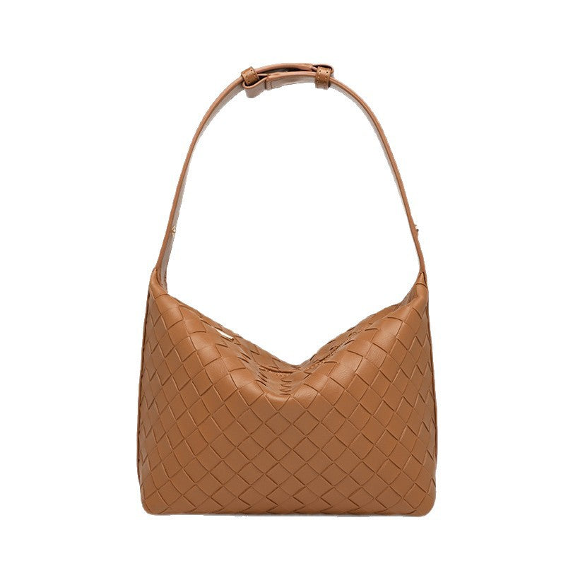 Cross-border explosion BV same lunch box bag, handwoven bag, versatile handbag, casual versatile shoulder underarm bag, women