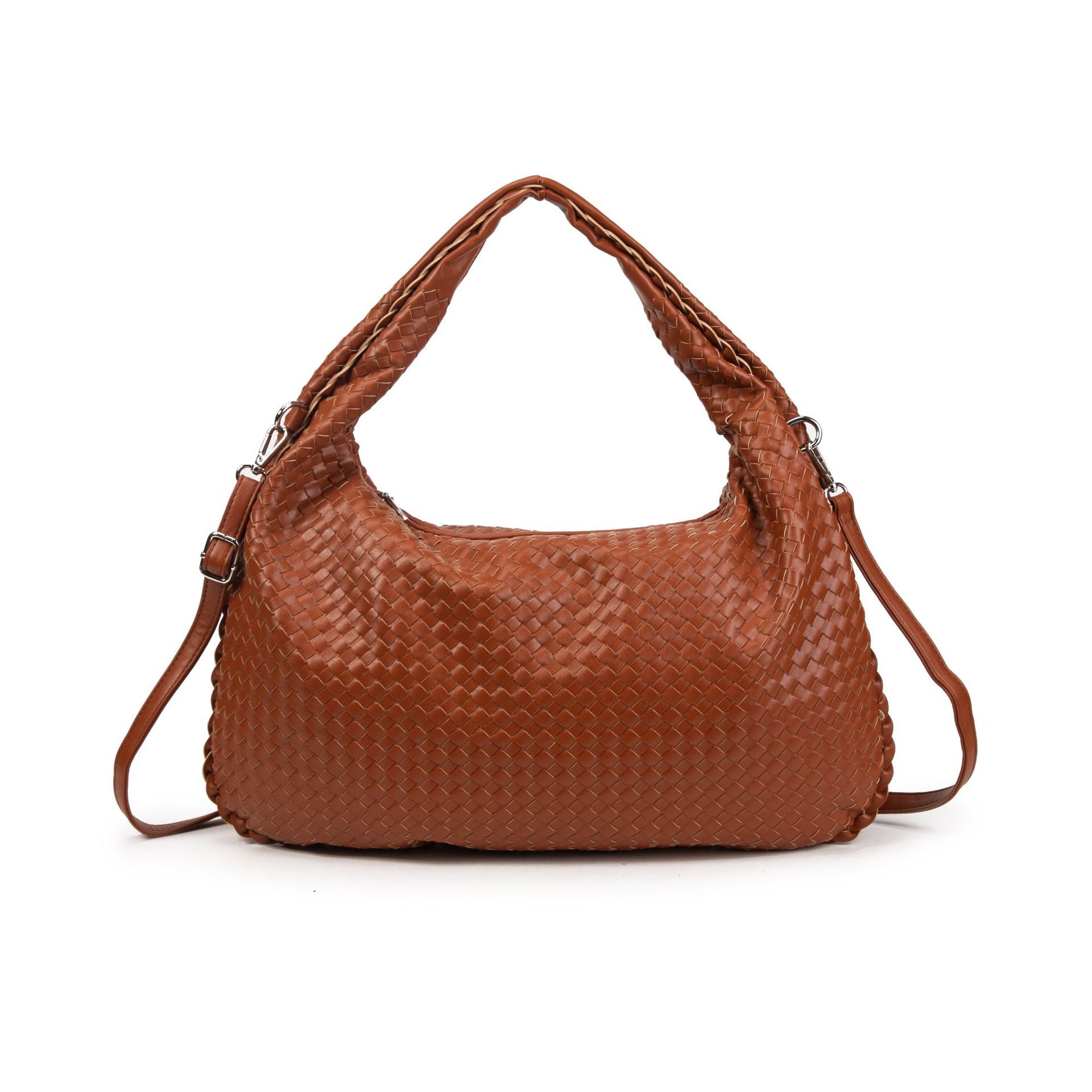Woven knotted croissant bag 2026 new premium underarm bag soft leather commuter tote for women