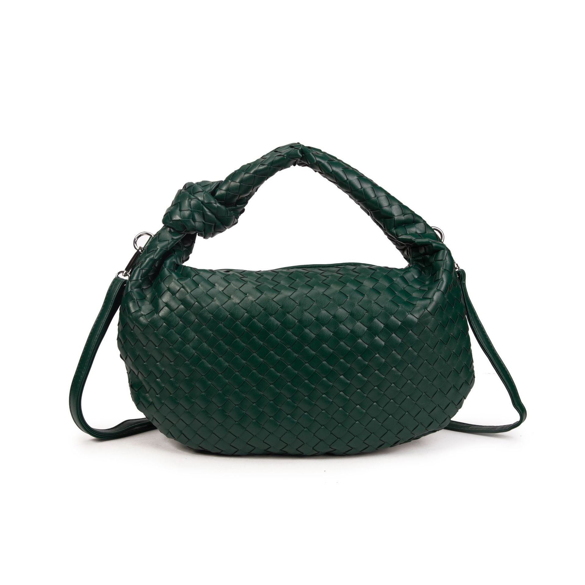 Woven knotted croissant bag 2026 new premium underarm bag soft leather commuter tote for women