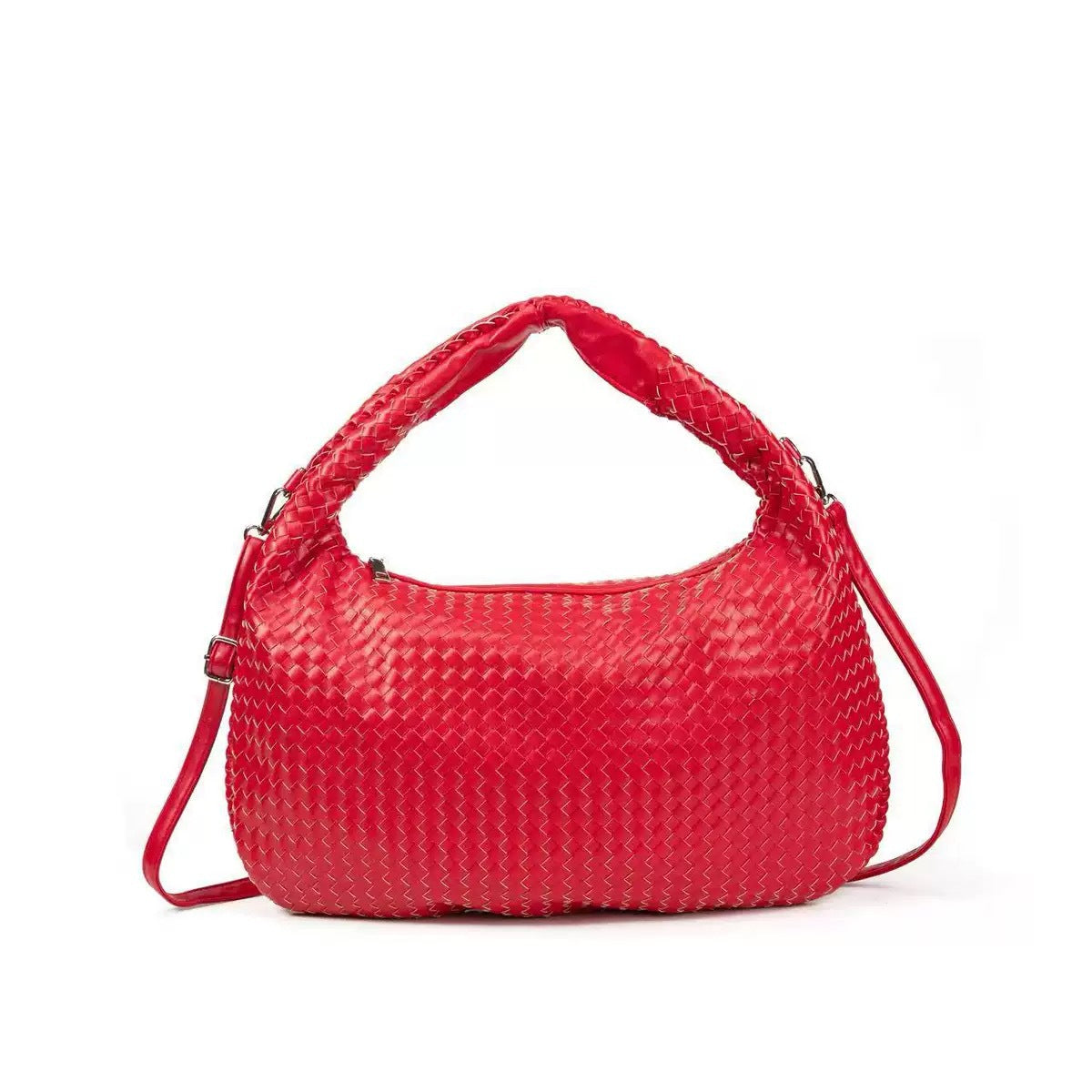 Woven knotted croissant bag 2026 new premium underarm bag soft leather commuter tote for women