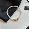 Adjustable snake pearl choker necklace - women's autumn/winter luxury accessory - unique & high-end jewelry