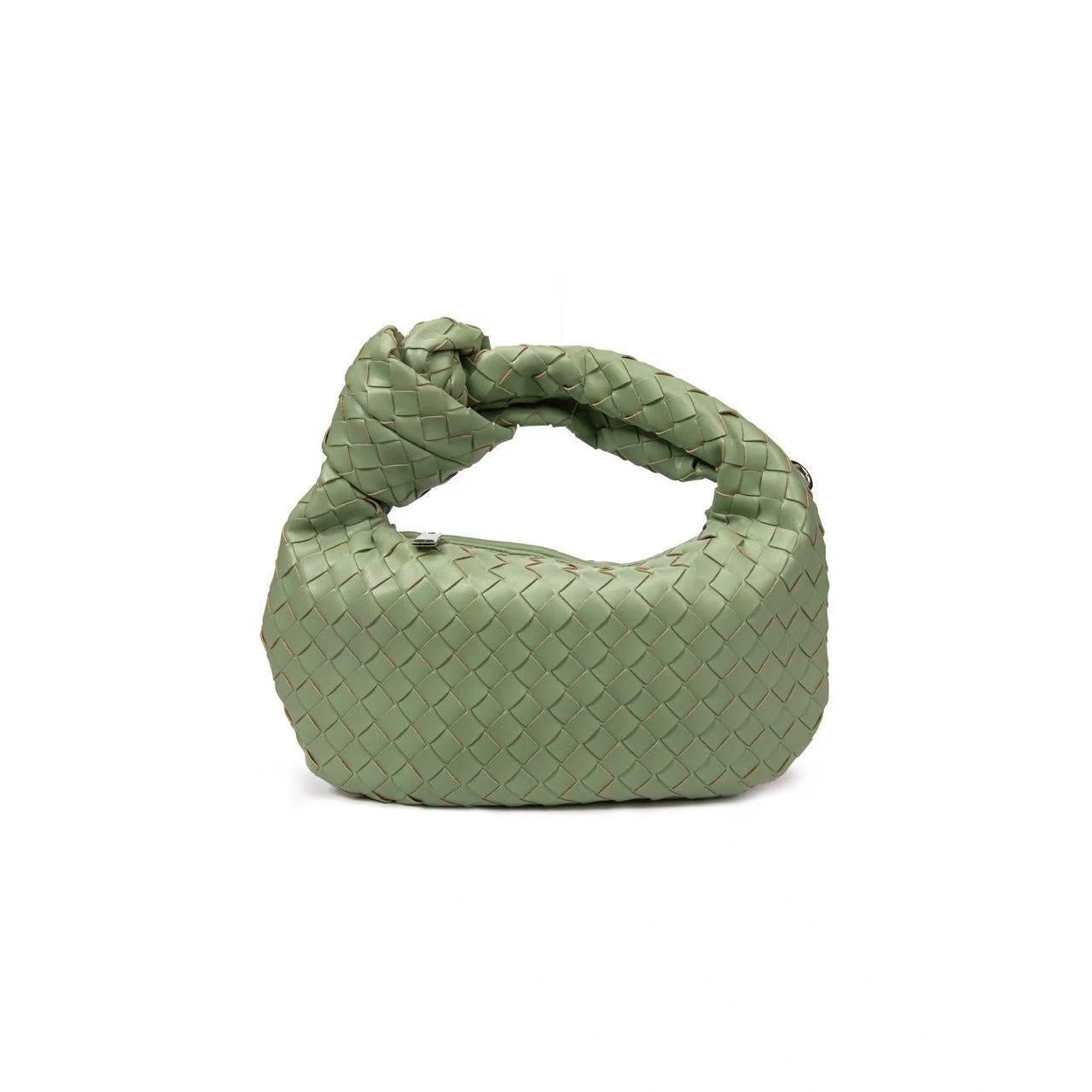 Woven knotted croissant bag 2026 new premium underarm bag soft leather commuter tote for women
