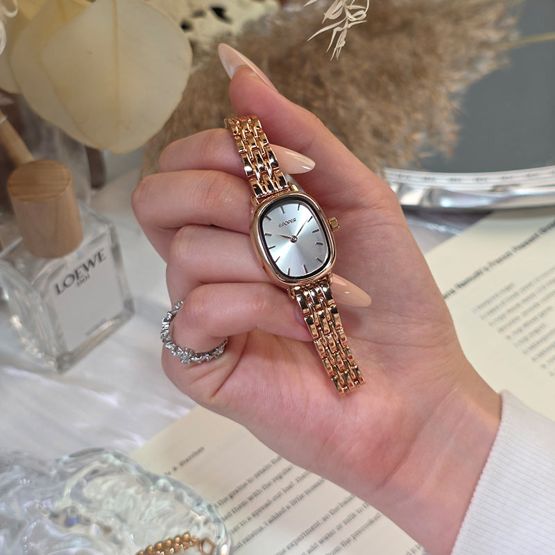 Women's watch: lightweight luxury, high-style design, stainless steel band, ladies' wristwatch, waterproof, retro chic
