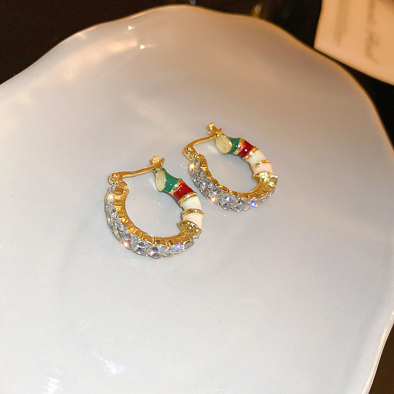 Real gold electroplated silver needle pearl flower earrings fashionelegant earrings accessible luxuryclassy earrings