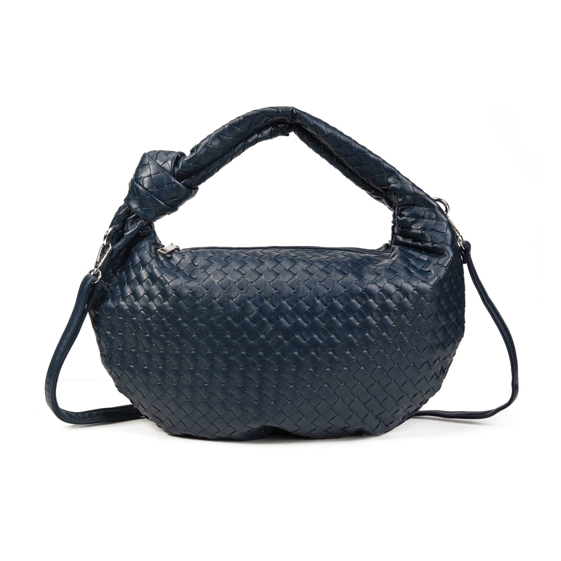 Woven knotted croissant bag 2026 new premium underarm bag soft leather commuter tote for women