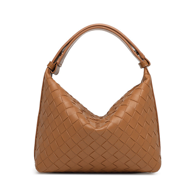 Cross-border explosion BV same lunch box bag, handwoven bag, versatile handbag, casual versatile shoulder underarm bag, women