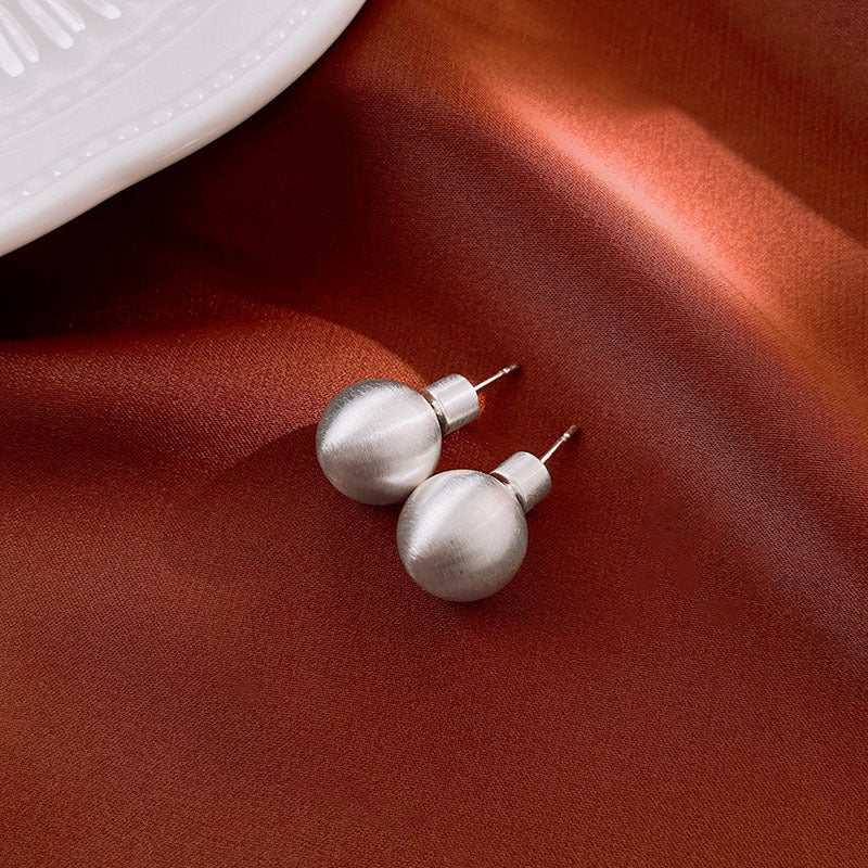 Real gold electroplated silver needle pearl flower earrings fashionelegant earrings accessible luxuryclassy earrings