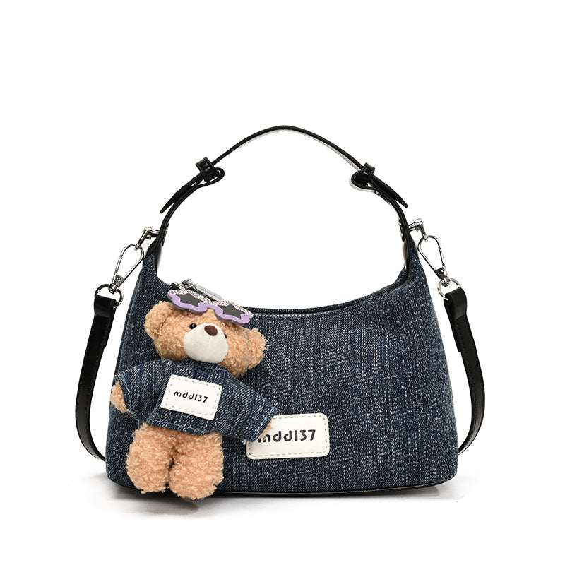 Exquisite and trendy denim bag for women - 2026 new fashionable versatile crossbody bag, perfect for everyday use