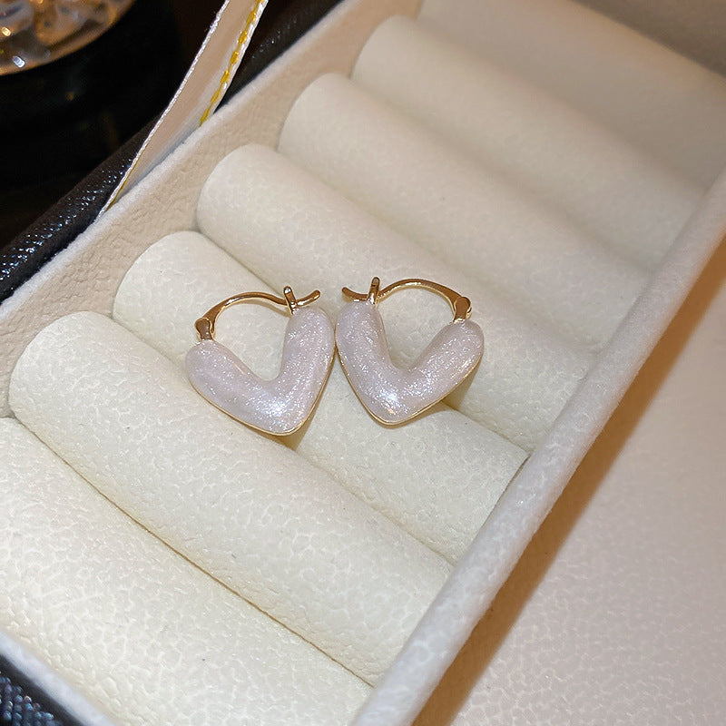 Real gold electroplated silver needle pearl flower earrings fashionelegant earrings accessible luxuryclassy earrings