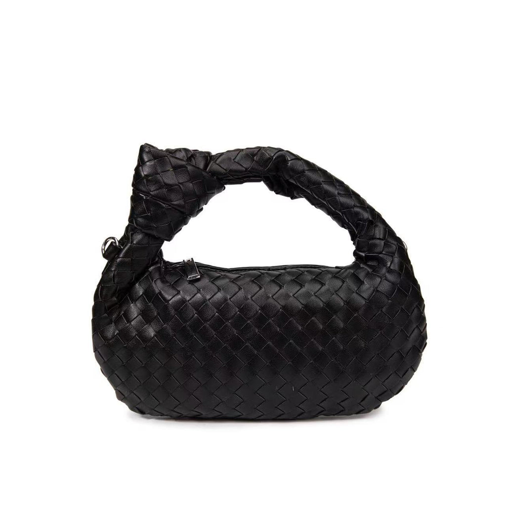 Woven knotted croissant bag 2026 new premium underarm bag soft leather commuter tote for women