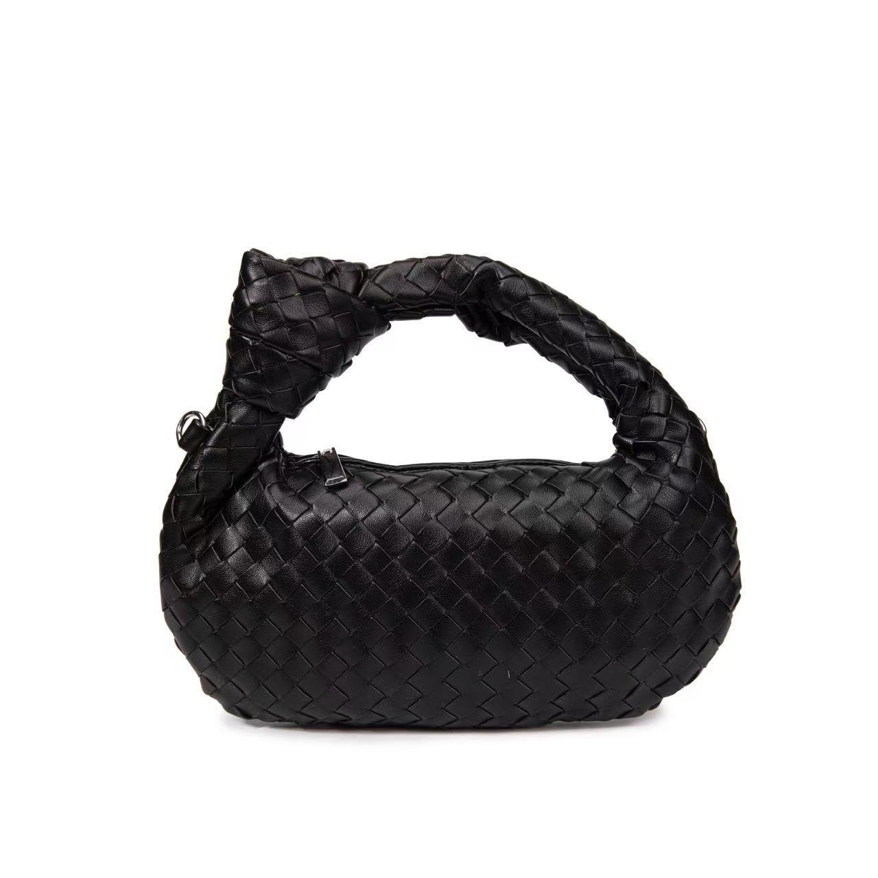Woven knotted croissant bag 2026 new premium underarm bag soft leather commuter tote for women