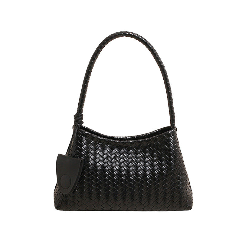 Woven textured underarm dumpling bag - women's 2026 new arrival, versatile commuter shoulder & handbag