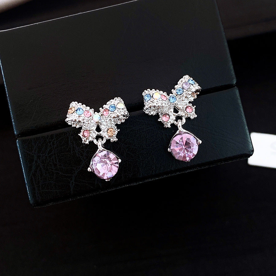 Real gold electroplated silver needle pearl flower earrings fashionelegant earrings accessible luxuryclassy earrings