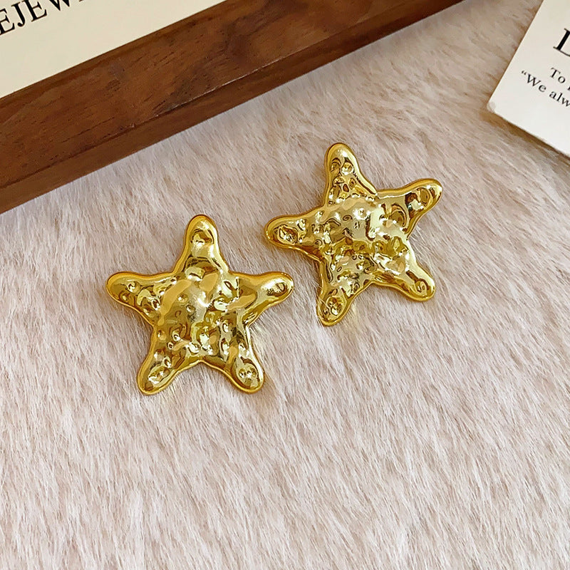 Real gold electroplated silver needle pearl flower earrings fashionelegant earrings accessible luxuryclassy earrings
