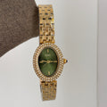 Diamond-studded "pigeon egg" watch for women - high-end, elegant, vintage-inspired, light luxury, minimalist, and exquisite ladies' wristwatch