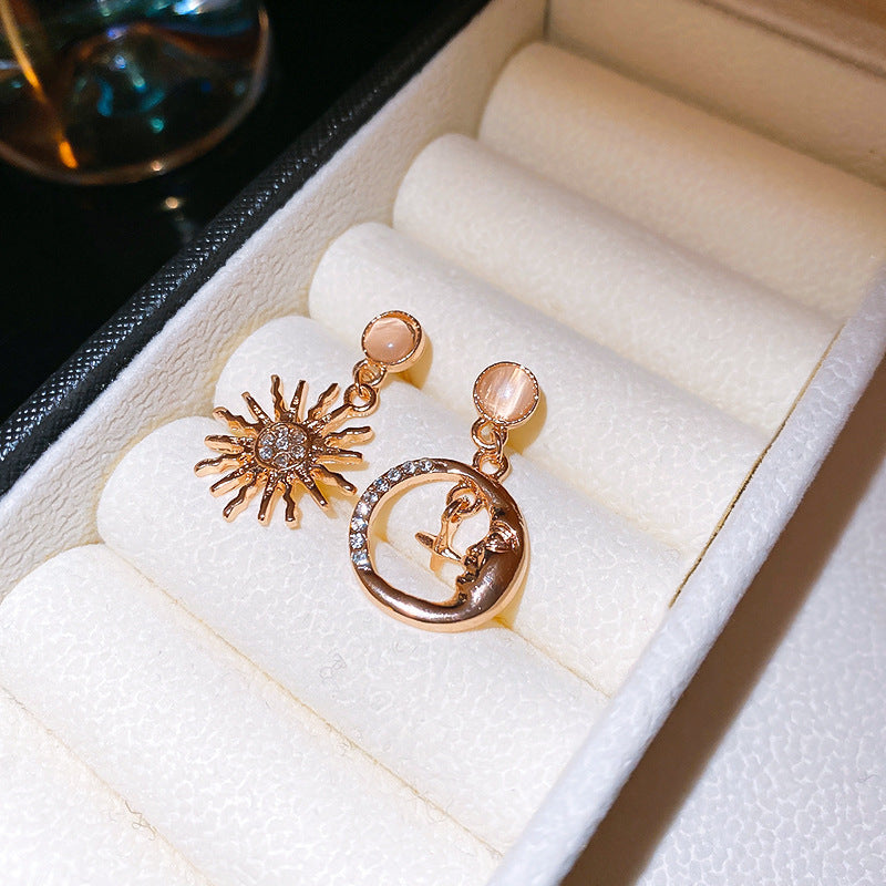 Real gold electroplated silver needle pearl flower earrings fashionelegant earrings accessible luxuryclassy earrings