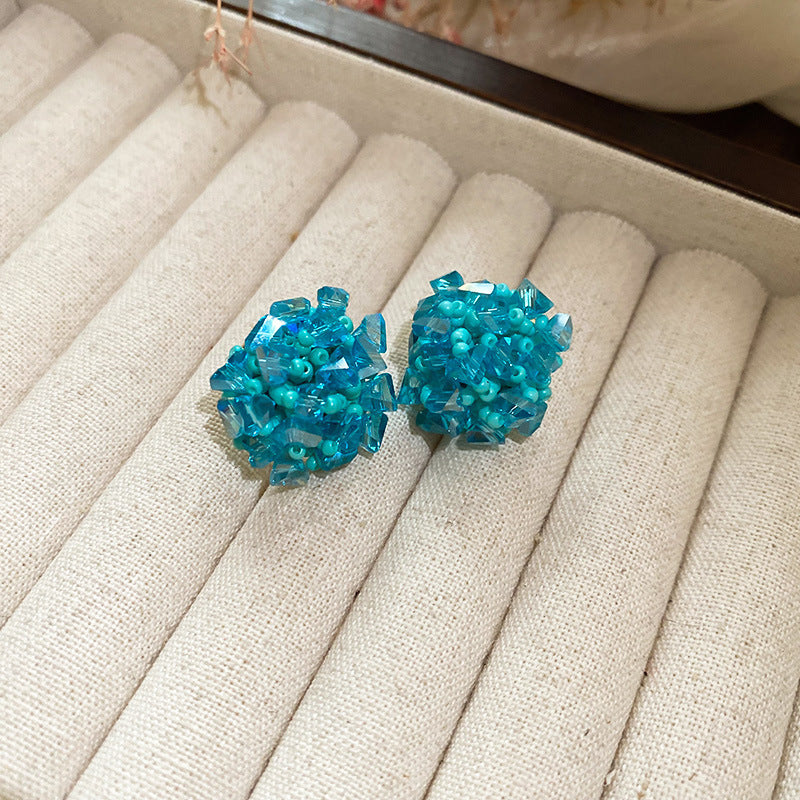 Real gold electroplated silver needle pearl flower earrings fashionelegant earrings accessible luxuryclassy earrings