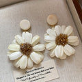 Daisy-inspired beach vacation earrings: unique, beautiful, high-end, and luxe