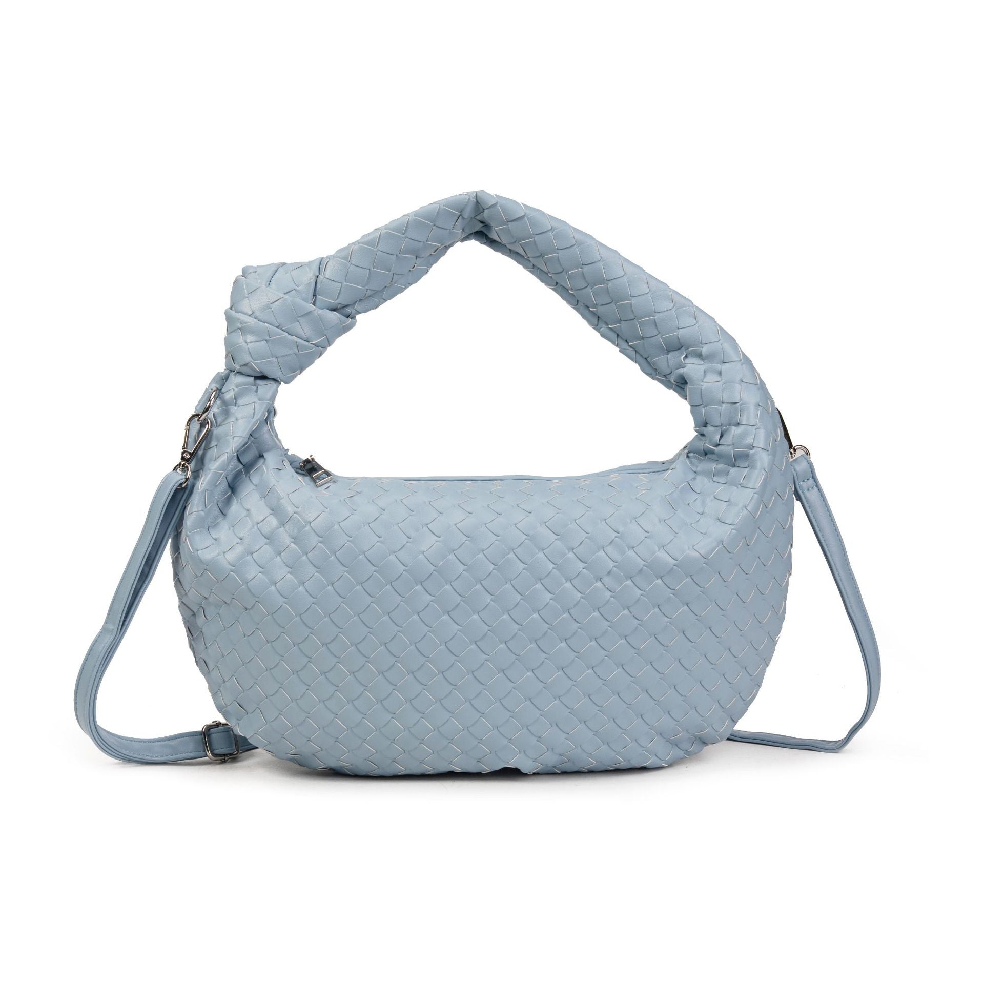 Woven knotted croissant bag 2026 new premium underarm bag soft leather commuter tote for women