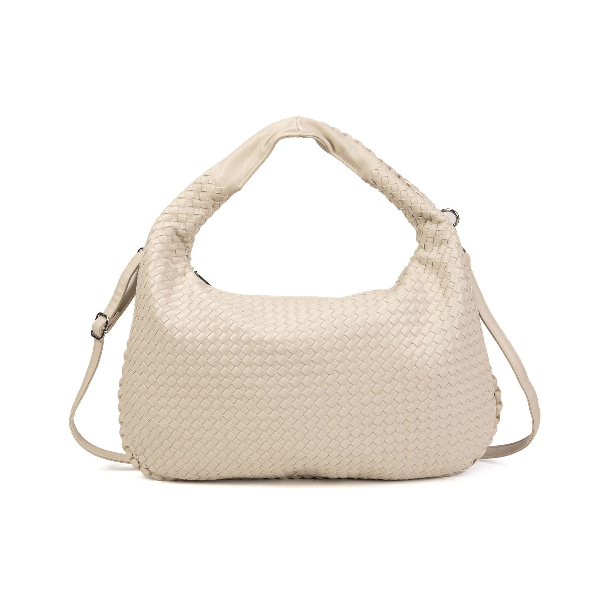 Woven knotted croissant bag 2026 new premium underarm bag soft leather commuter tote for women