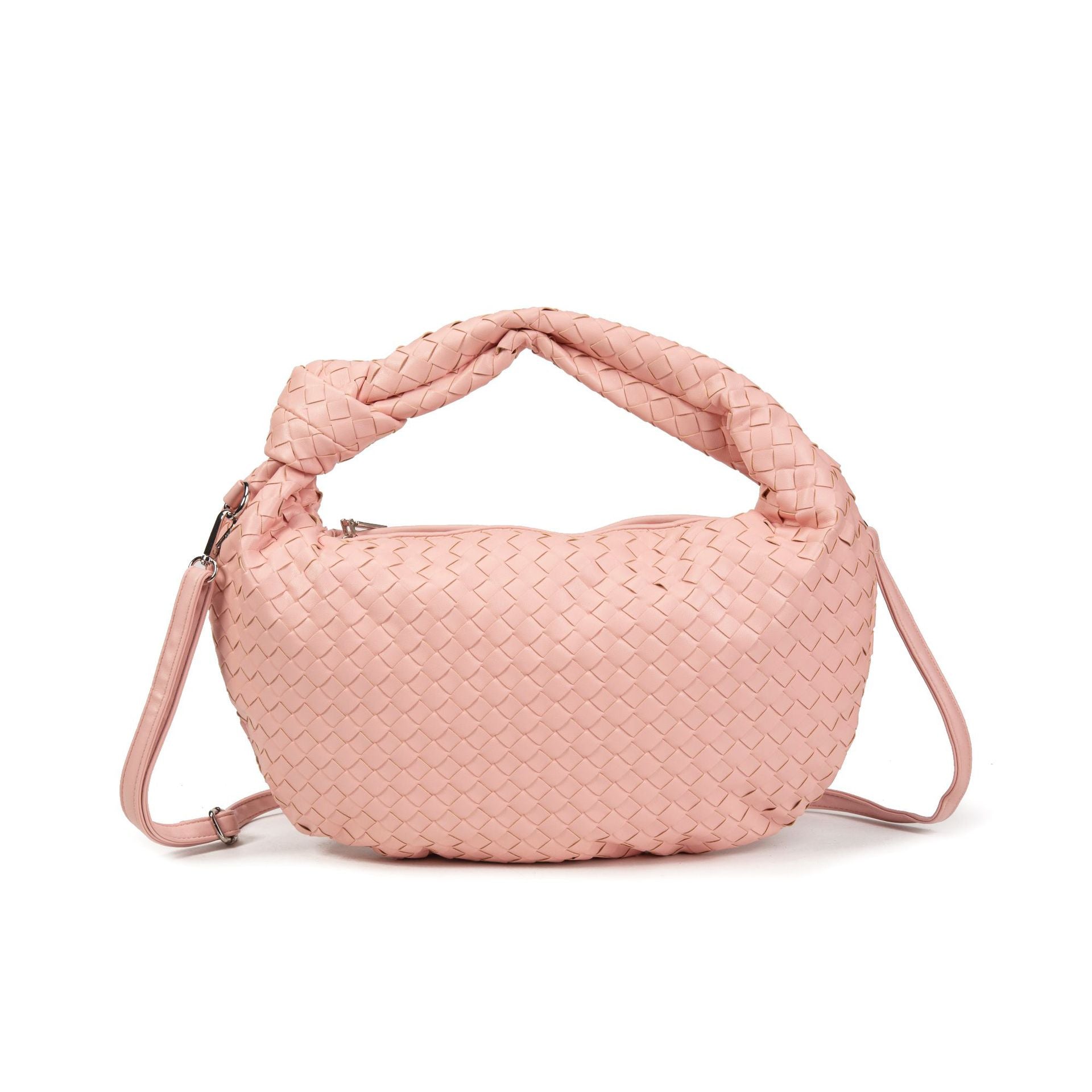 Woven knotted croissant bag 2026 new premium underarm bag soft leather commuter tote for women