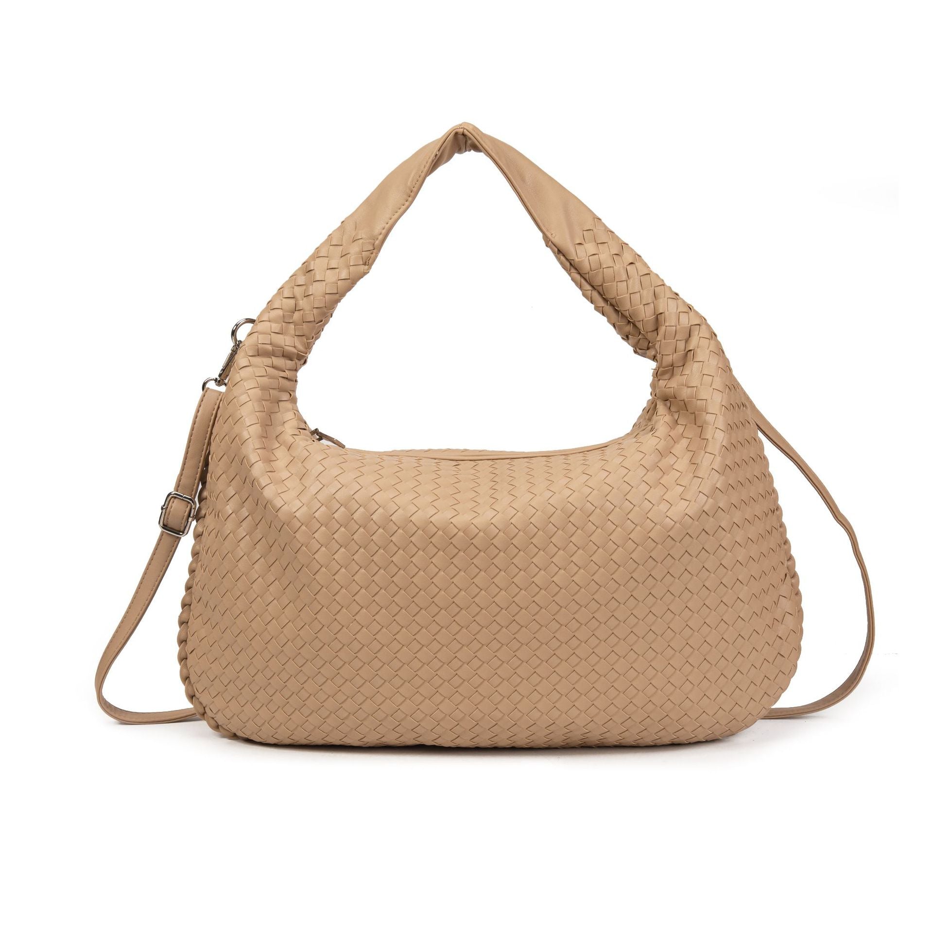 Woven knotted croissant bag 2026 new premium underarm bag soft leather commuter tote for women
