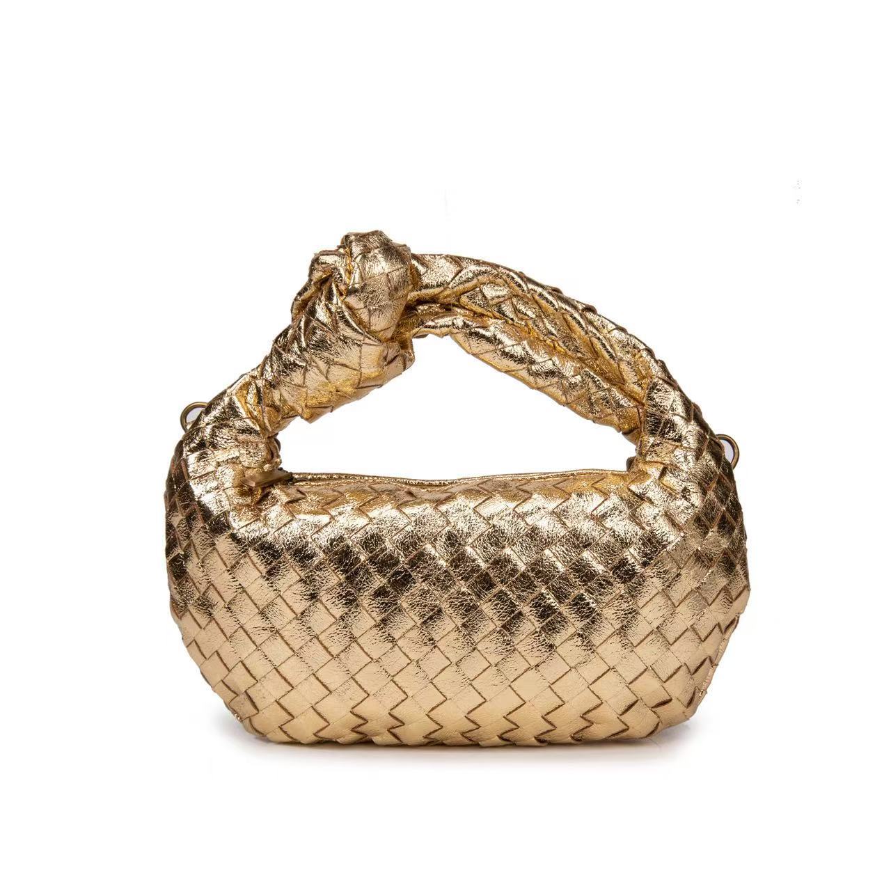 Woven knotted croissant bag 2026 new premium underarm bag soft leather commuter tote for women