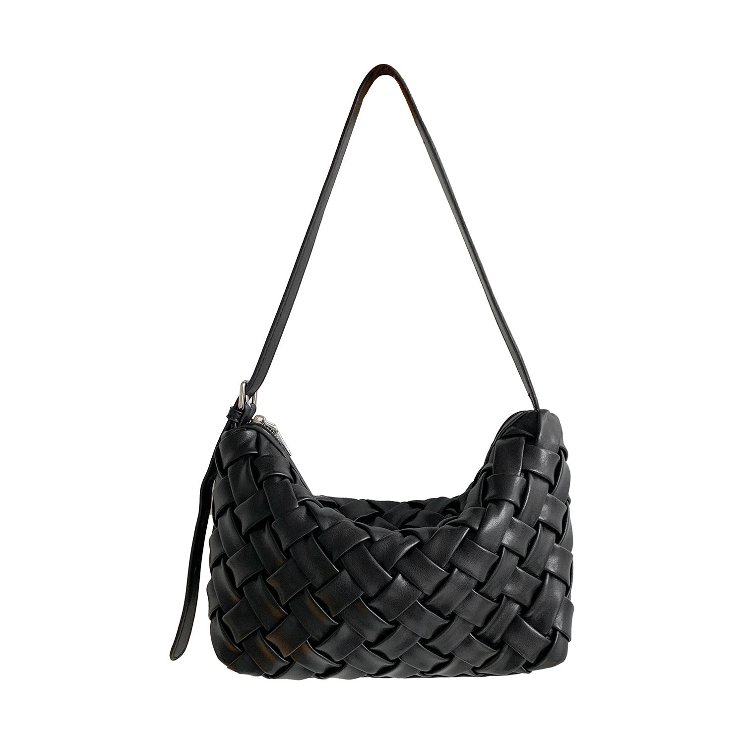 2026new arrival sense of relaxation hand-woven bag for women korean style simple work clothinghobo bag niche shoulder underarm bag for women
