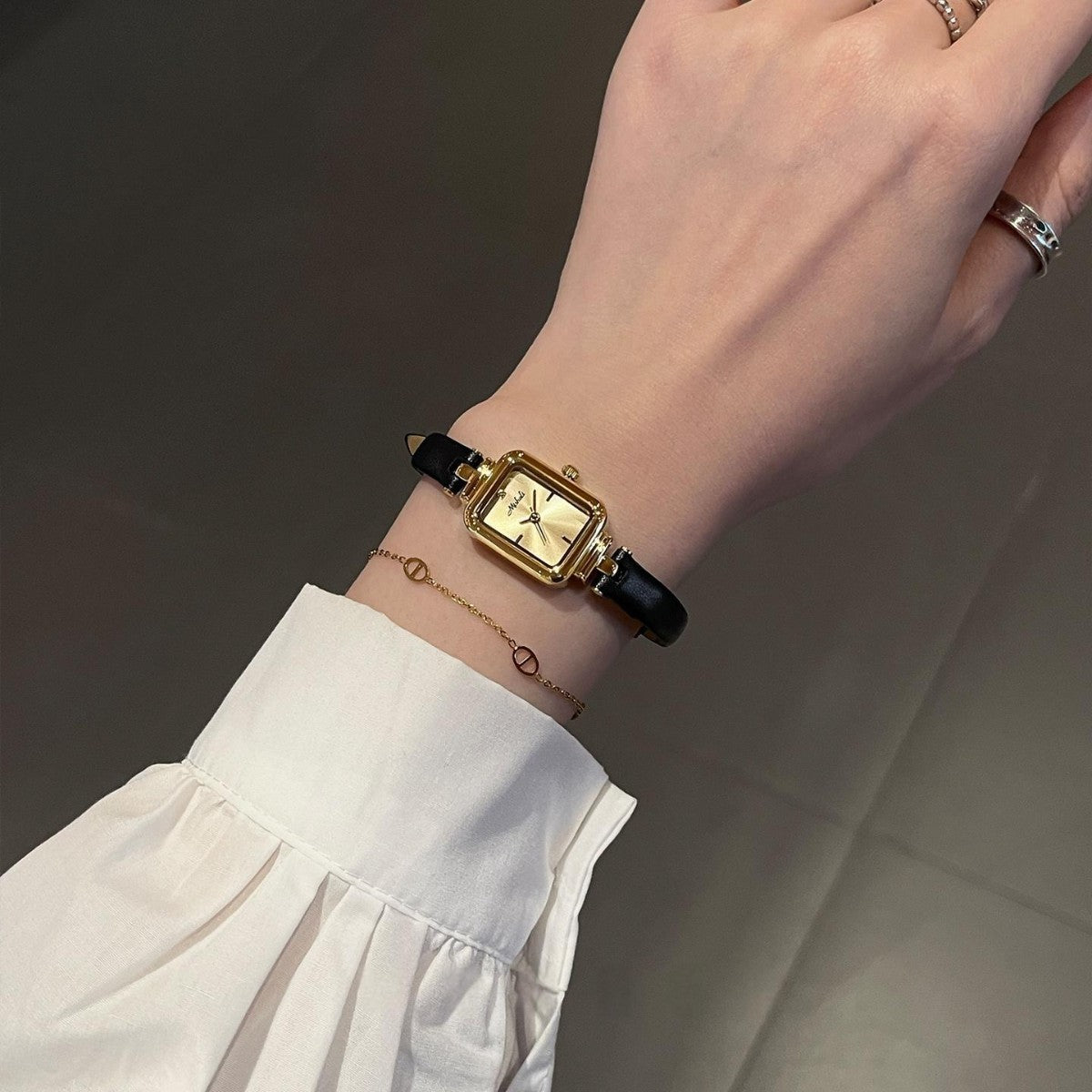 Weneed small dial watch women's 2026 new arrivalaccessible luxuryniche style women's casual square elegant quartz women's watch