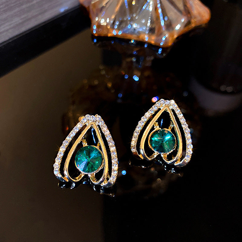 Real gold electroplated silver needle pearl flower earrings fashionelegant earrings accessible luxuryclassy earrings