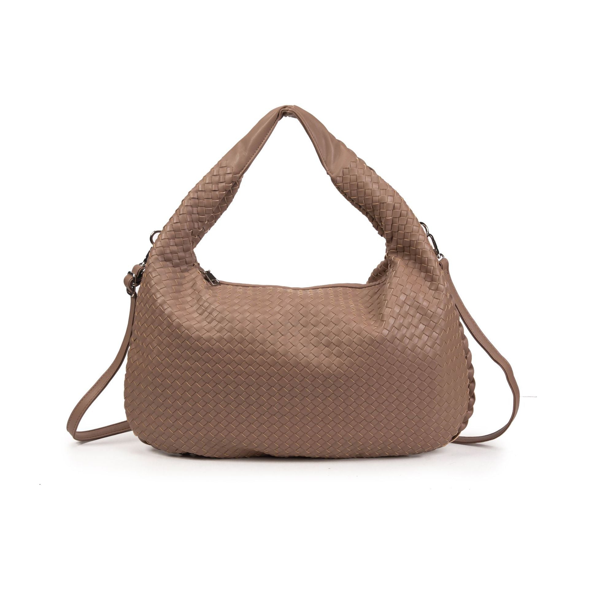 Woven knotted croissant bag 2026 new premium underarm bag soft leather commuter tote for women