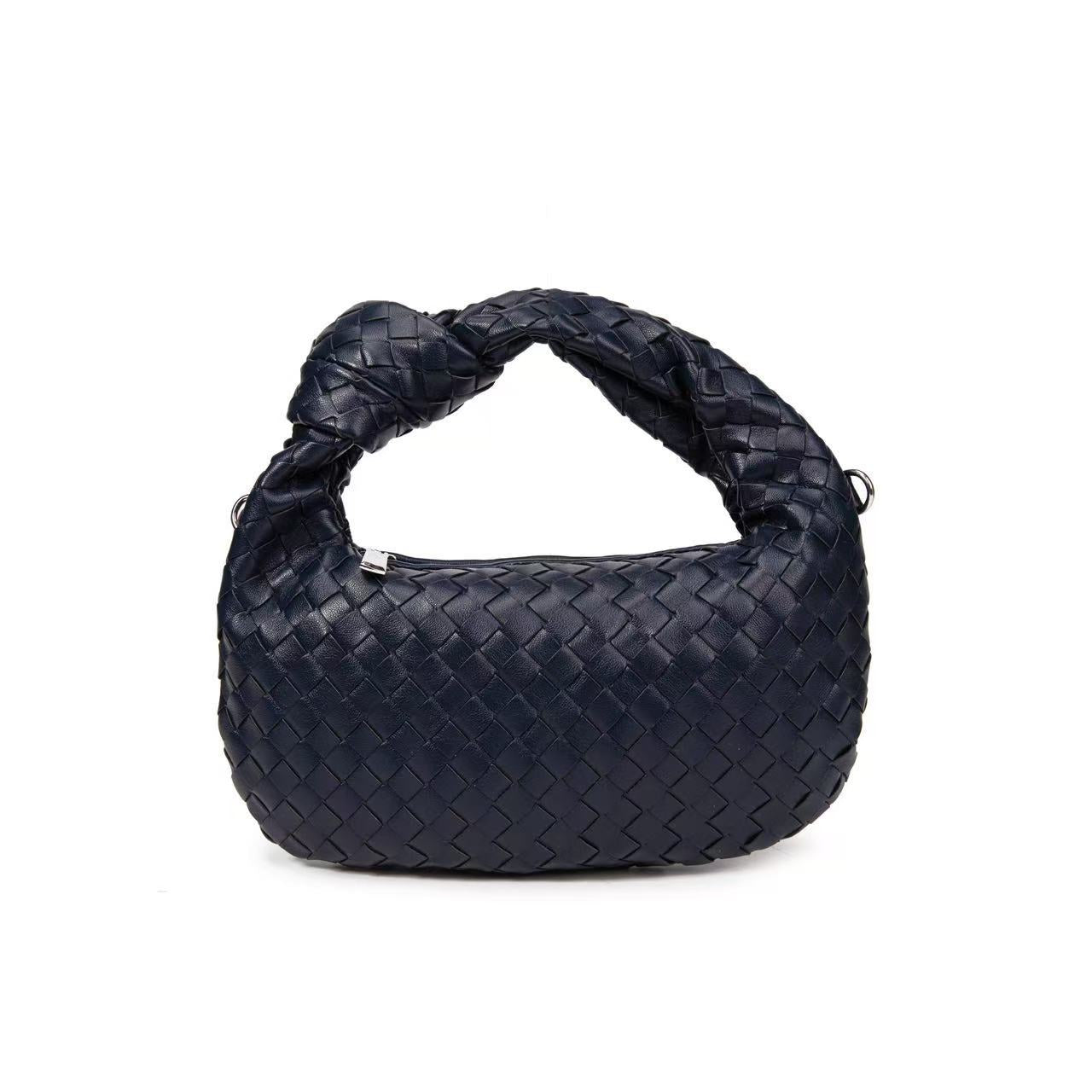 Woven knotted croissant bag 2026 new premium underarm bag soft leather commuter tote for women