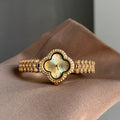 Wholesale vintage four-leaf clover bracelet watch - stylish, unique, and waterproof quartz timepiece