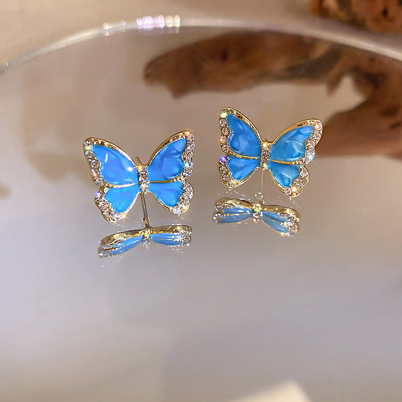 Real gold electroplated silver needle pearl flower earrings fashionelegant earrings accessible luxuryclassy earrings