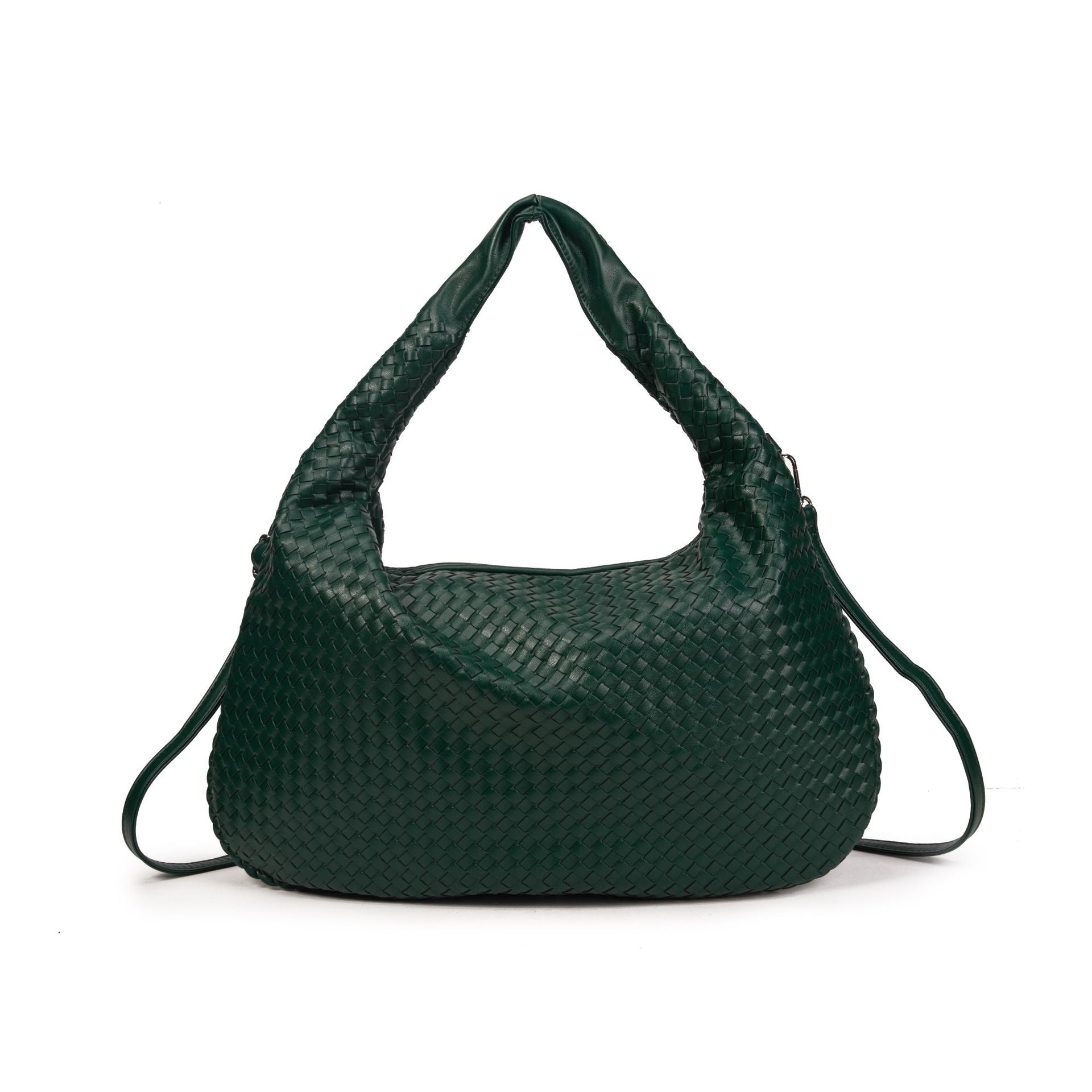 Woven knotted croissant bag 2026 new premium underarm bag soft leather commuter tote for women