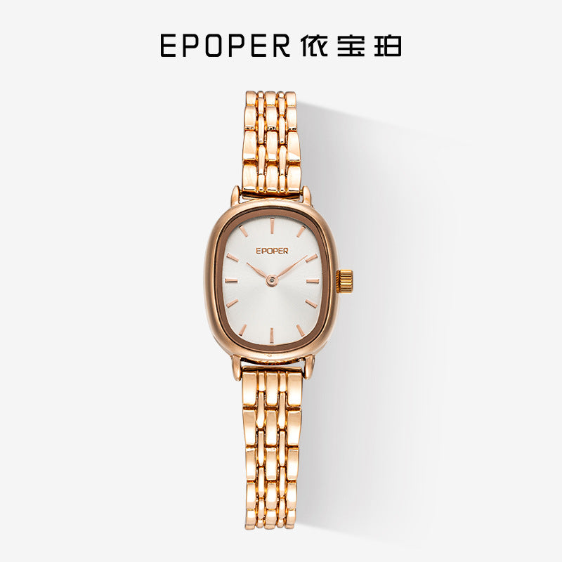 Women's watch: lightweight luxury, high-style design, stainless steel band, ladies' wristwatch, waterproof, retro chic