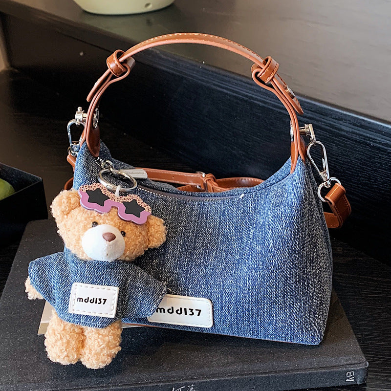 Exquisite and trendy denim bag for women - 2026 new fashionable versatile crossbody bag, perfect for everyday use
