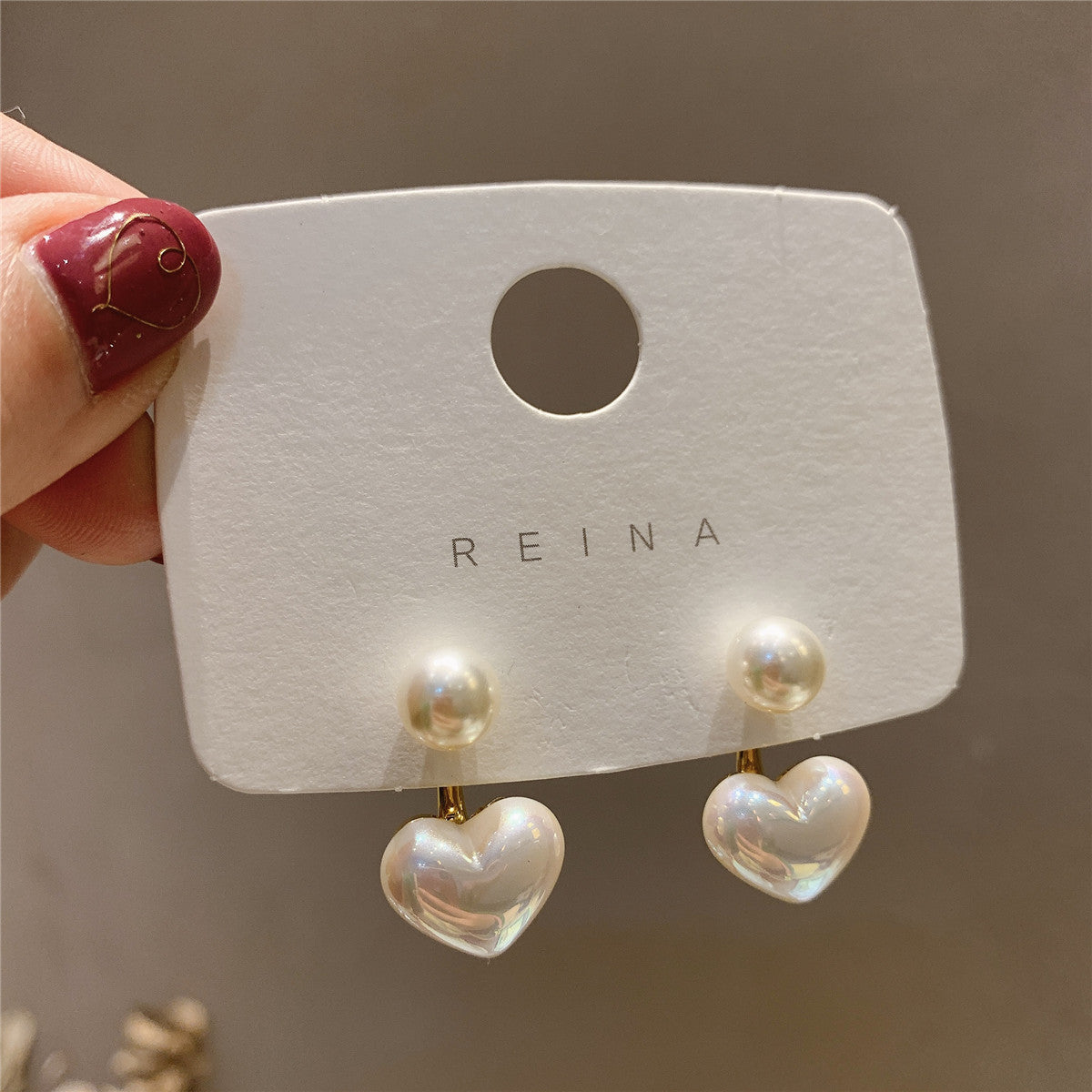 Real gold electroplated silver needle pearl flower earrings fashionelegant earrings accessible luxuryclassy earrings