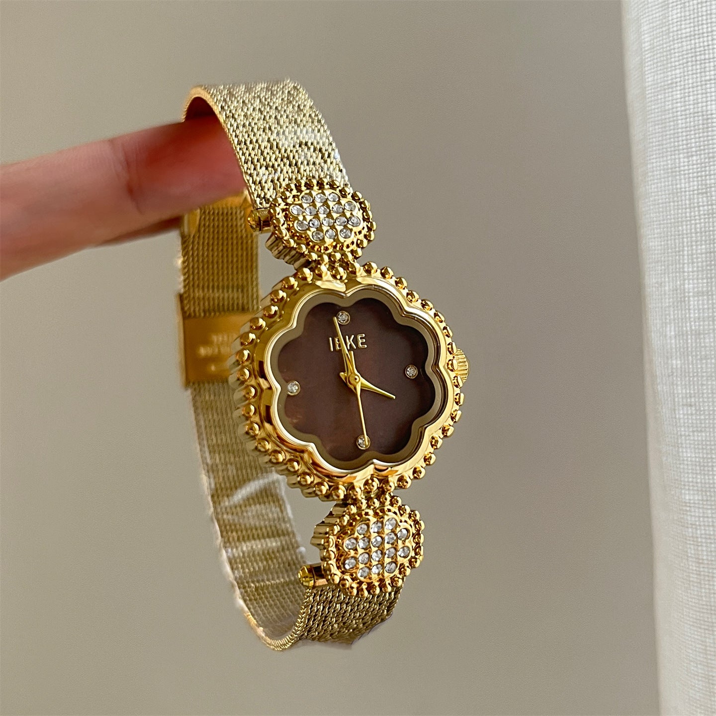 Xiaoxiangfeng camellia mesh watch women's medieval style accessible luxuryniche style exquisite fashion women's watch