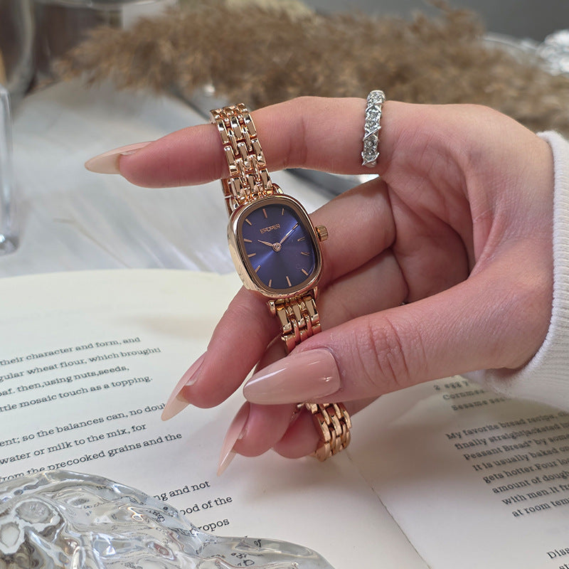 Women's watch: lightweight luxury, high-style design, stainless steel band, ladies' wristwatch, waterproof, retro chic
