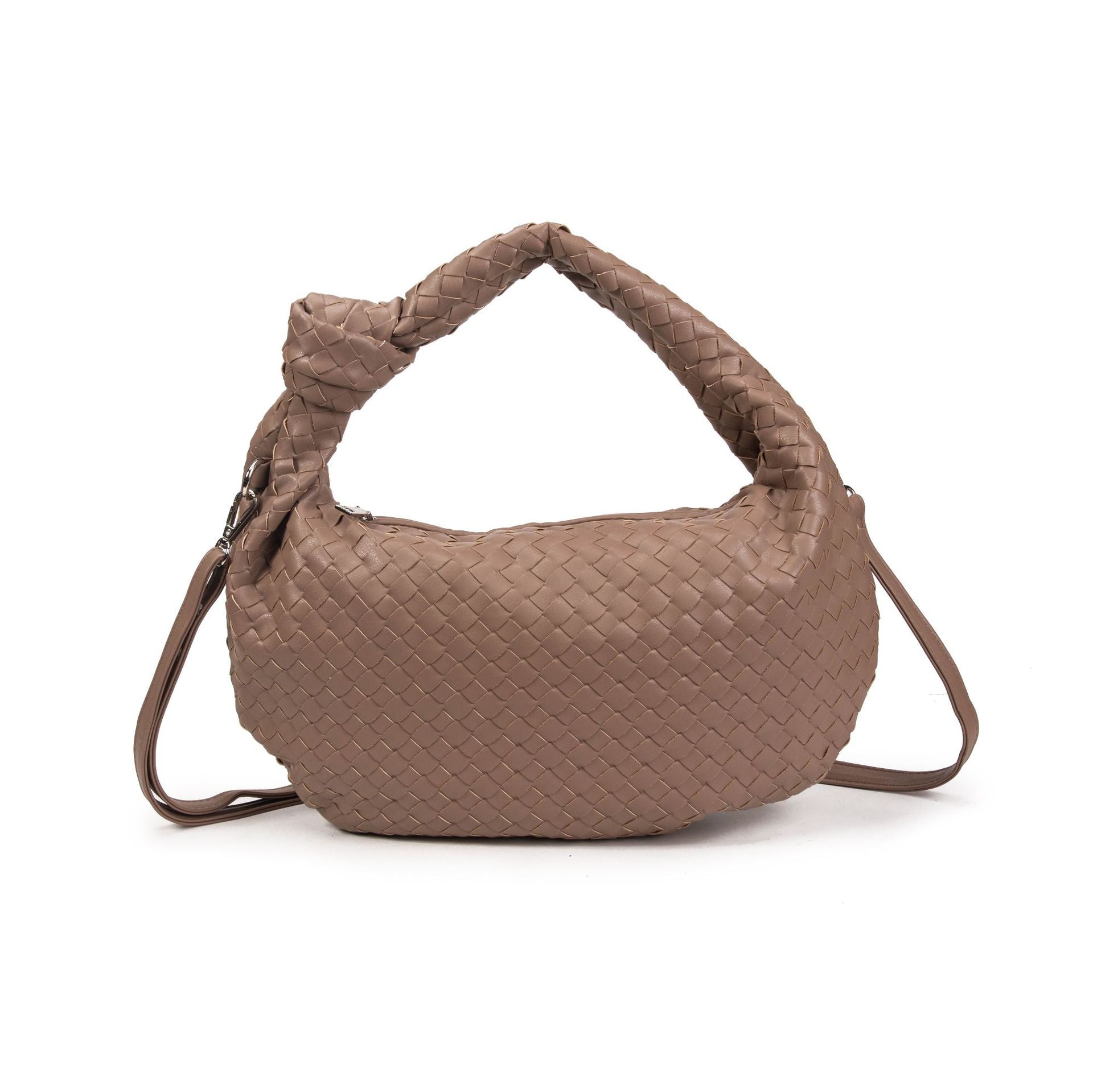 Woven knotted croissant bag 2026 new premium underarm bag soft leather commuter tote for women