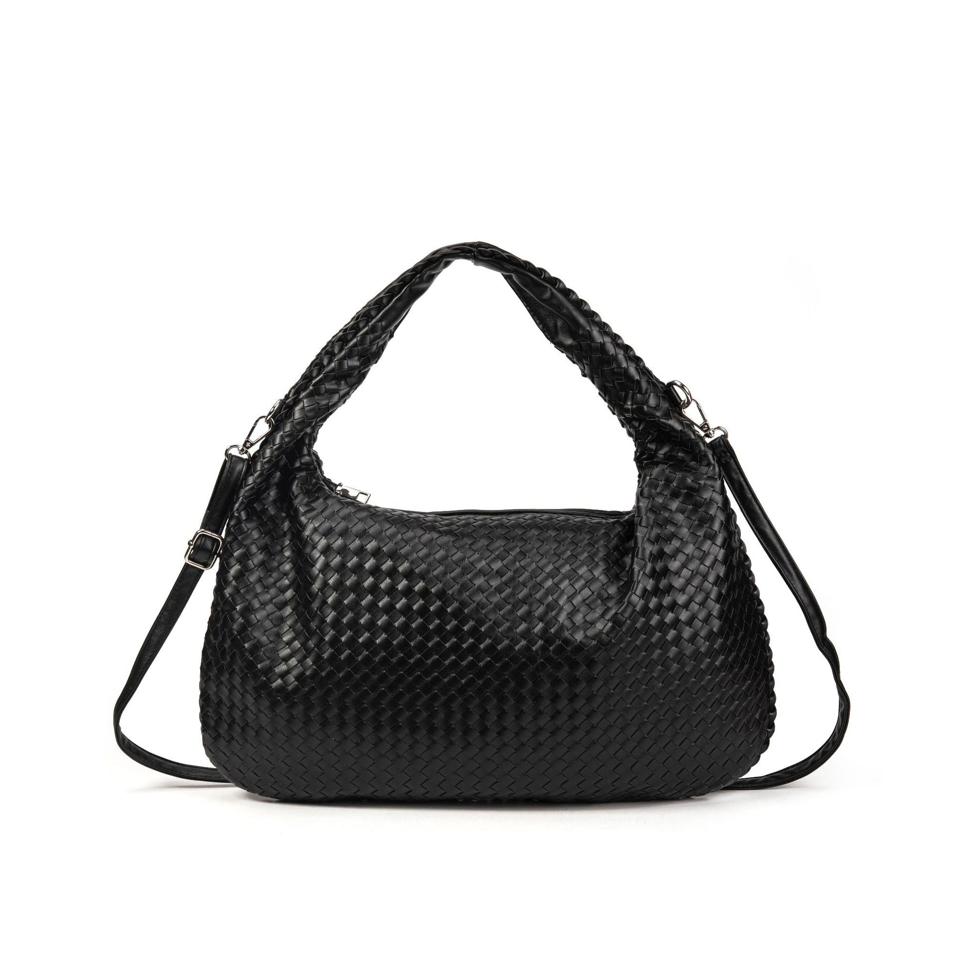 Woven knotted croissant bag 2026 new premium underarm bag soft leather commuter tote for women